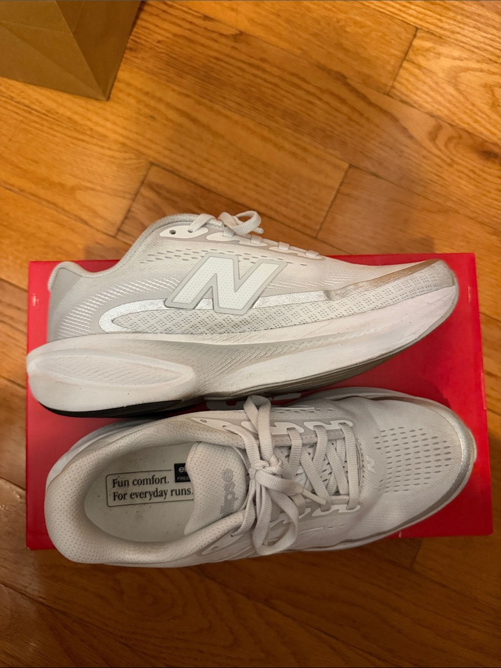 New Balance Ellipse White Athletic Running Shoes